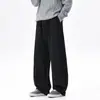 Pantalones de chándal para hombre, colección otoño 2026, diseño retro americano de moda con detalles plisados, corte holgado casual para estudiantes con un look cool y estiloso