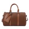 Bolso Boston de Bloques de Color Moderno y Sencillo para Mujer, Bolso Cruzado de Hombro Versátil de Verano en Piel con Textura Casual para el Día a Día