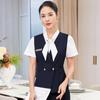 Venta al por mayor de nuevos estilos de primavera y verano de trajes chaleco unisex, uniformes de recepción de hotel, ropa de trabajo para camareros de restaurante