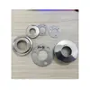 Vitrine de aço inoxidável base redonda flange perfurada junta de vedação suporte vertical placa de fixação de corrimão placa de suporte painel do pé
