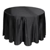 Comércio Exterior Transfronteiriço Tamanho Grande Cetim Redondo Toalha de Mesa Seda e Cetins Brilhante Jogo Americano Banquete Casamento Hotel Fabricante de Toalha de Mesa Atacado