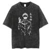 Camiseta Masculina de Verão da Moda Vintage Anime Japonês Gráfico