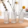 Juego de jarrones de cristal Amazon transfronterizo, arreglo floral estilo ins europeo, jarrones decorativos de alta gama, al por mayor en stock