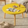 Mesa Redonda Pequeña para Ventana Saliente, Mesa Kang de Dormitorio, Mesa de Café Pequeña, Mesa Baja de Té Tatami para Apartamento Pequeño, Mesa Baja Pequeña de Piso para el Hogar
