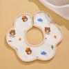 Babadores de Bebê Impermeáveis Gaze Toalha de Saliva Babador de Algodão Puro Babador de Saliva para Recém-Nascido Babador Pétala Anti-Vômito Primavera e Verão