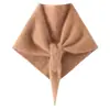Bufanda Nueva 100% Cachemir Puro Suave y Esponjosa Triángulo Temporada de Otoño e Invierno Cálida y Protección contra el Frío Unisex Estilo Simple Suave Versátil