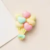 Lindo Macarrón Corazón Globo Resina Hecho a Mano DIY Pegamento Crema Accesorios para el Cabello Pasador Funda para Teléfono Móvil Accesorios para Vehículos Eléctricos