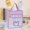Bolsa de Mensalidade para Alunos do Ensino Fundamental, Alta Capacidade, Estilosa, Design Simples de Desenho Animado, Bolsa Tote de Tecido Oxford de Alta Qualidade