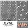 Nueva manicura primaveral colorida con pequeñas flores silvestres, pegatinas de manicura con relieve, pintura al óleo romántica, pegatinas frescas, sencillas y bonitas para uñas.