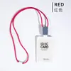 Porta Credencial Doble Tarjeta Simple Estilo Japonés de Cáscara Dura con Cordón Retráctil para Credencial de Empleado, Identificación de Estudiante, Tarjeta de Campus, Tarjeta de Comedor