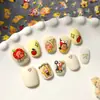 Lindas Pegatinas para Uñas de Personas Estrella, Múltiples Paquetes Mixtos, Pegatinas 3D Impermeables Adorables de Personas Estrella para DIY en Relieve, Modelo SL