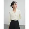 Novo top de fivela cruzado estilo chinês 2023 novo design camisa de manga longa de alta qualidade elegante camisa estilo chinês