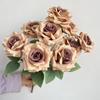 9 Pacotes de Cabelo Pacotes de Núcleo de Cabelo Rosa Diamante Rosa Canto Rosa Casamento Salão de Casamento Fileira de Flores Modificação de Base Vaso de Flores Flor