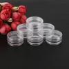 3g1.5g frasco transparente frasco de creme batom pó caixa de embalagem PS frasco de creme cosméticos frasco de teste embalagem