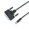 Cabo de Rede/Energia Personalizado de Fábrica Rj45 Macho para Db25 Macho com Parafusos para Fixar Dispositivo Inteligente