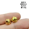 Liga Estilo Retrô Padrão Trançado Contas Esféricas Pulseiras Europeias e Americanas Contas Redondas Acessórios para Joias DIY Atacado