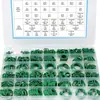 Kit de Reparo de Anel de Vedação com 270 Peças, Kit de Reparo de O-Ring para Ar Condicionado de Carro, Caixa de Conjunto com 530 Peças em Verde e Roxo