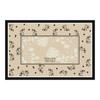 Alfombra de Sala de Estar Retro Estilo Americano, Tapete de Sofá de Alta Gama, Alfombra de Dormitorio Lavable de Noche Impermeable y Resistente a las Manchas, Alfombra de Mesa de Centro