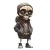 Figura de calavera de Halloween transfronteriza, adornos de resina, festival de fantasmas alienígenas, dibujos animados, fiesta, decoración de escritorio y jardín.