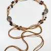 Cinturón fino bohemio vintage con cadena de cintura ajustada para mujer, estilo étnico tejido, estilo coreano, con cuerda artística para la cintura