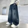 Niños 2026 Otoño Nueva Moda Jeans Niños Medianos y Grandes Casual Personalidad Atractiva Holgados Pantalones Largos Primavera Otoño