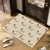 Tapete de seda para casa com desenho de cachorrinho, tapete de chão para entrada, resistente à sujeira, resistente ao desgaste, PVC, pode ser cortado, o tapete doméstico pode ser usado para cabelo