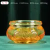 Adornos de Cornucopia Dorados Yuanbao de Cristal y Cristal para Sala de Estar, Oficina, Ceremonia de Inauguración, Salón de Budas
