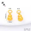 Luminária pingente cabaça de alta retenção de cor estilo luxo seis caracteres da verdade tubo longo furo passante personalidade criativa oca joia da sorte