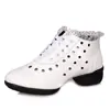 Zapatos de Baile para Mujer Adulta Zapatillas Zapatos de Baile Suela Blanda Baile Cuadrado Botines de Tacón Medio Zapatos de Baile Social Moderno de Tacón Medio