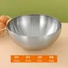 Tigela de Salada de Aço Inoxidável Estilo Coreano, Bacia para Cozinhar e Misturar, Bacia Doméstica de Cozinha para Assar e Bater Ovos, Tigela Grande para Frutas e Verduras