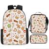Mochila de Natal Natalina Transfronteiriça Estampada Estudante do Ensino Fundamental Mochila Escolar Pasta Estojo Amazon Daifa
