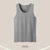 Chaleco sin rastro para hombre, cuello redondo, algodón modal, verano, deportivo, ajustado, para entrenamiento de vallas, sudadera básica, ajustado, con tirantes