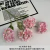 4 Flores de Hortensia Artificiales para Ramilletes de Novia y Arreglos de Boda
