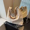 Bolso de Mujer de Moda Transfronterizo Todo Fósforo Bolso de Uso General de Gama Alta de Nicho Bolso Tote Grande de Capacidad Simple Casual