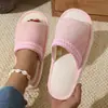 Chinelos de Verão Amazon com Tiras Cruzadas, Dedos Abertos, Renda, Tecido de Linho, Moda Europeia Americana, Tecido de Algodão e Linho
