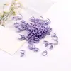 Accesorios para Joyería DIY 1.2*8mm Metal Pintura de Colores Anillo de Conexión de Círculo Único con Material Hecho a Mano Anillo Abierto