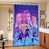 Cortina de Ducha con Patrón de Collage Estilo Tech de Grupo Femenino Exclusivo Transfronterizo Huntrx, Tela para Baño, Sin Taladro con 12 Ganchos
