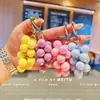Chaveiro criativo de amor com contas de uva, acrílico, pingente de fruta anti-real, pingente de bolsa, chaveiro atacado