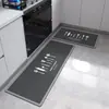 Alfombrilla Gruesa para Piso de Cocina, Alfombrilla Resistente a Manchas para Puerta de Baño, Felpudo para Entrada, Alfombrilla para Puerta de Baño en Vestíbulo, Alfombra Doméstica Sencilla para Pies