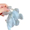 [El Sabor del Mar] Pendientes de Estrella de Mar Florales Azules de Nicho, Estilo Exagerado, Estilo Vacaciones en la Costa, Pendientes de Moda y Únicos