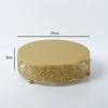 Ornamentos de mesa de sobremesa de casamento dourado Rack de bolo de estilo europeu Adereços de casamento Placa de bolo de renda Rack de sobremesa de ferro
