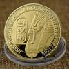 Medalla de metal plateada 999 plata medalla relieve colección moneda viajes artesanías Esfinge