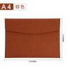 Bolsa de archivo A4 de gran capacidad con hebilla magnética de imitación de cuero transfronteriza, portátil para datos comerciales, impermeable, con logo personalizado