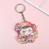 Chaveiro de Acrílico Desenho Animado Sanduíche Desenho Animado Mochila Pingente Personalizado Secundário DIY Chaveiro