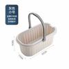 Cubo de Fregona Doméstico Engrosado y Ampliado Almacenamiento de Agua Cubo de Plástico Cubo de Fregona Plana Portátil Cubo de Plástico Cubo Rectangular Grande