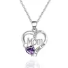 Collar "Te Amo, Mamá" superventas transfronterizo con letras grabadas, un regalo perfecto para el Día de la Madre, directamente del fabricante para venta al por mayor