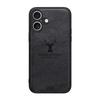 Adecuado para Funda de Teléfono Apple 17, Patrón de Alce iPhone 16, Textura de Tela 15, Anticaída 13, Cobertura Total 14, Funda Protectora de Silicona para Xr 12