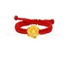Anillo de Oro Puro 999 para Mujer, Estilo Nuevo, Anillo Trenzado de Cuerda Tejida Hecho a Mano, 24K, Venta al por Mayor para Regalos