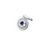 Plata de ley S925 hebilla de seguridad de seis palabras colgante artesanía vintage DIY pulsera de cuerda trenzada hecha a mano colgante de plata