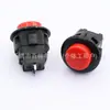 Interruptor de Botão de Pressão Auto-Retornável Vermelho Não Travante Estilo Cassete DS-500, Botão Circular Momentâneo 507 Interruptor de Alimentação